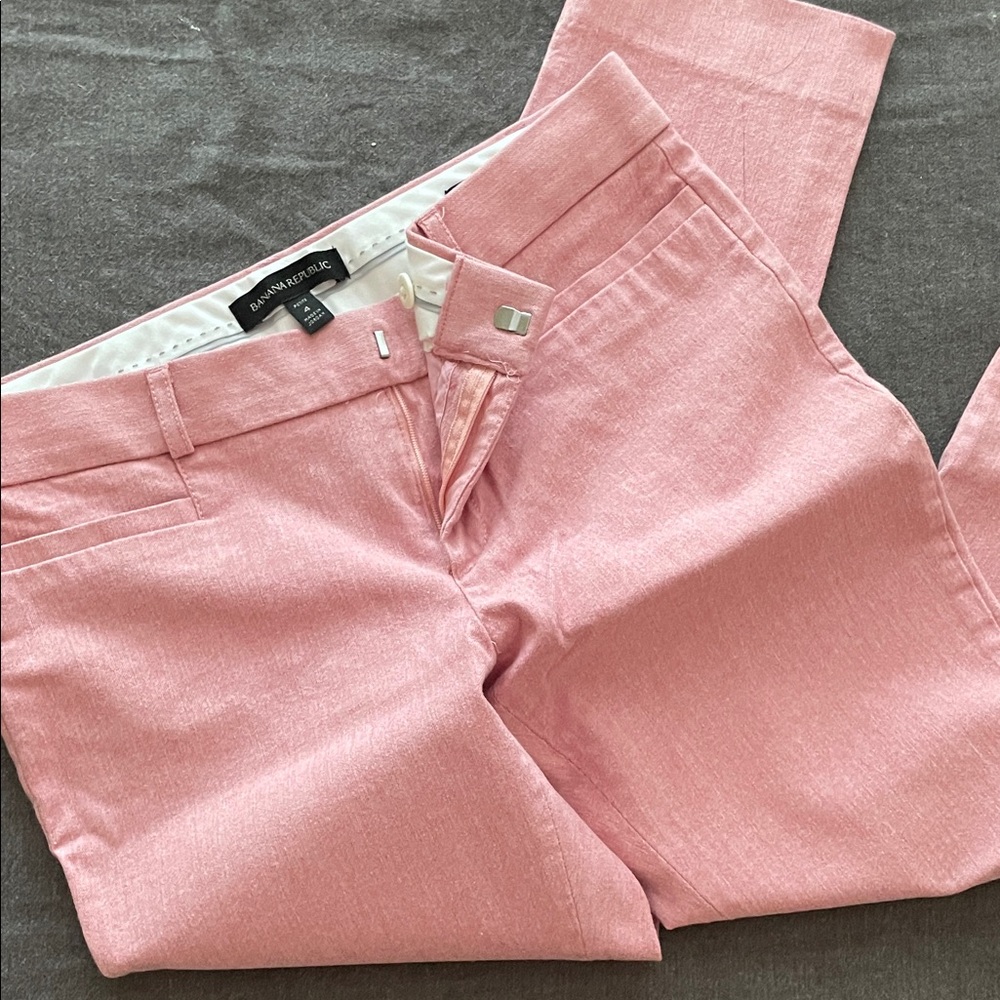 Banana Republic Salmon Pink Sloan Pants